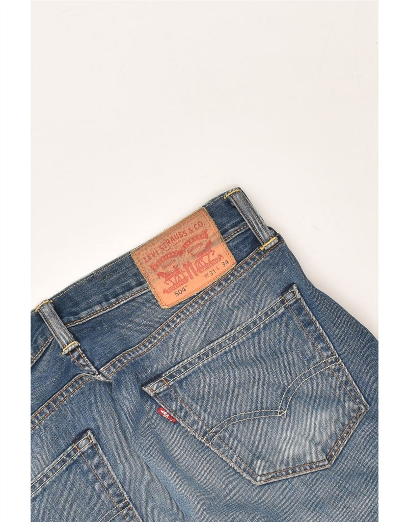 LEVI'S Mens 504 Slim Jeans W31 L34  Blue Cotton | Vintage Levi's | Thrift | Second-Hand Levi's | Used Clothing | Messina Hembry 