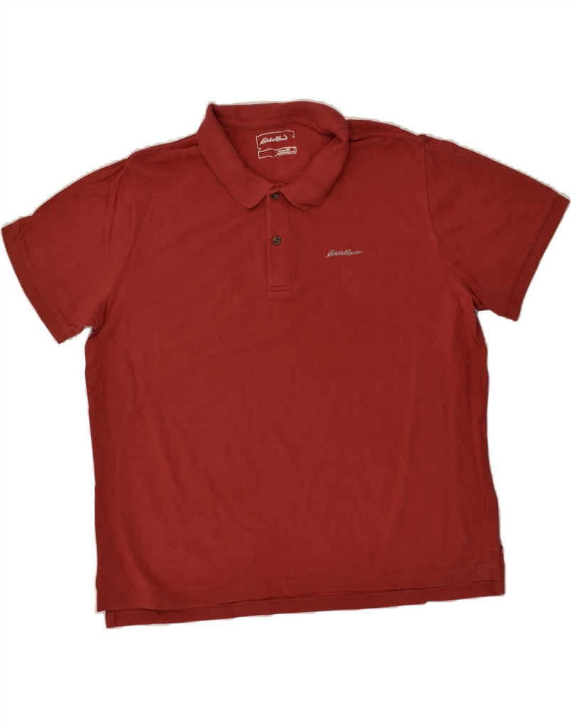 EDDIE BAUER Mens Polo Shirt 2XL Red Cotton | Vintage Eddie Bauer | Thrift | Second-Hand Eddie Bauer | Used Clothing | Messina Hembry 