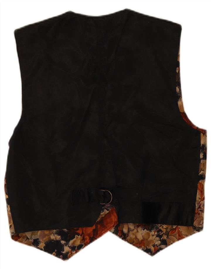 Vintage Womens Waistcoat UK 12 Medium Multicoloured Floral