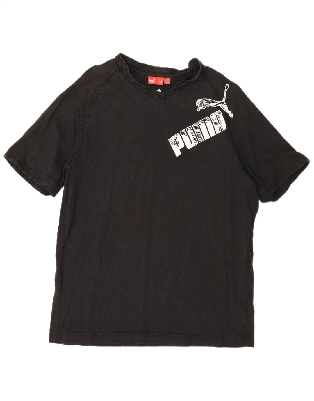 Puma Mens Graphic T-Shirt Top Large Grey