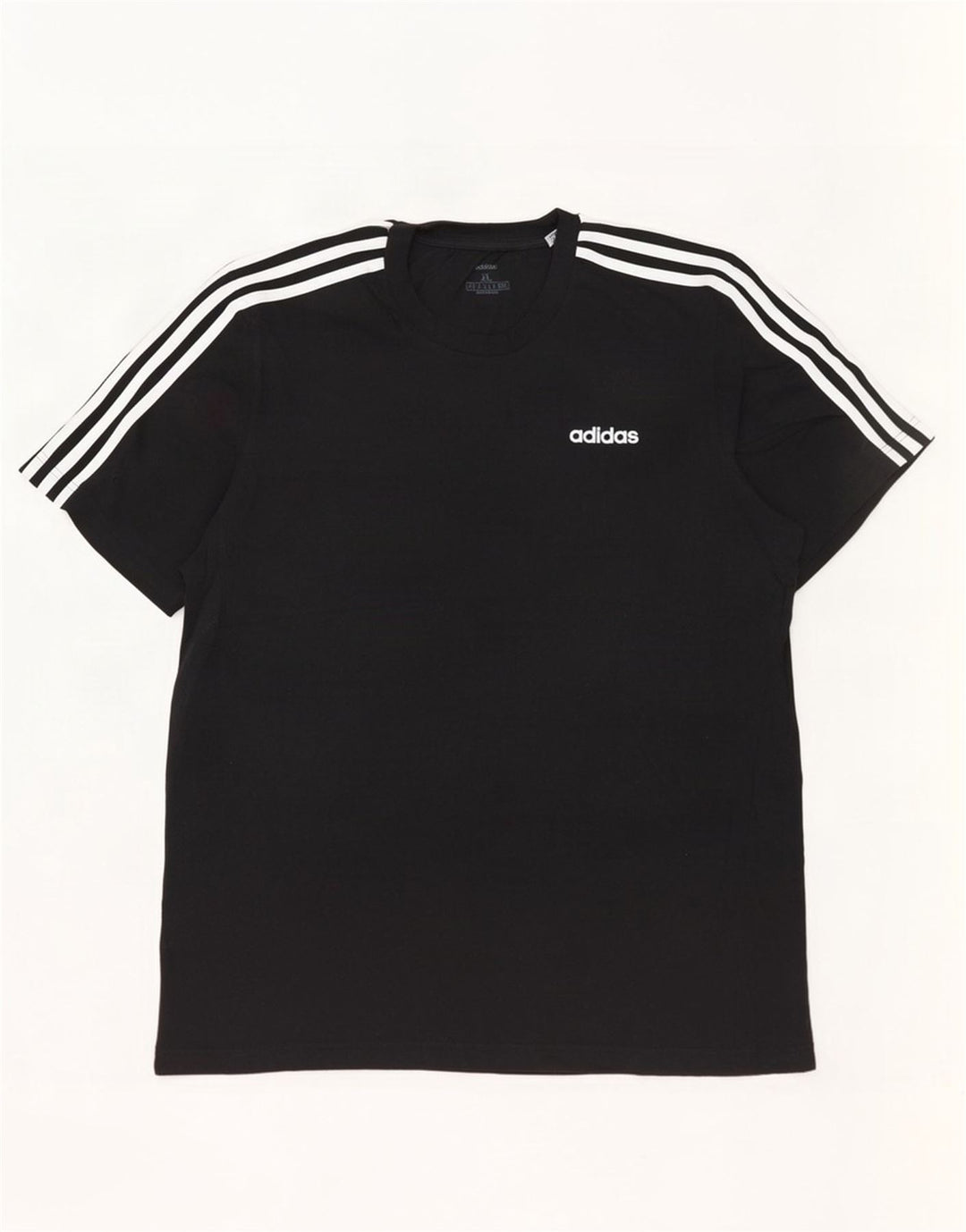 Adidas Mens T-Shirt Top XL Black Cotton