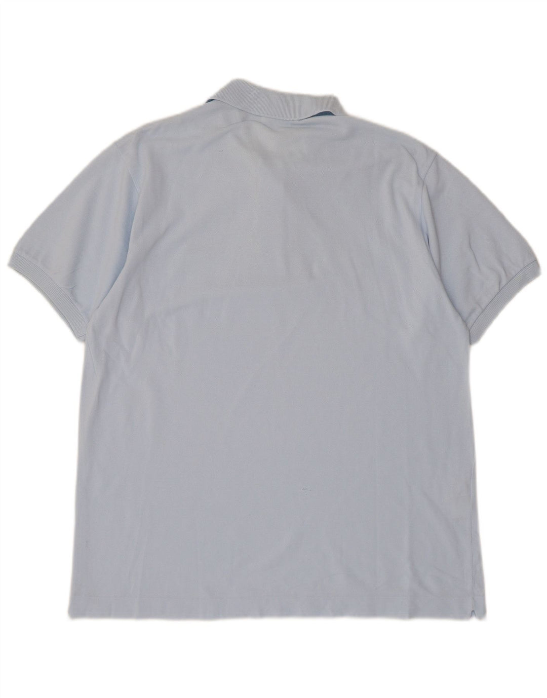 LACOSTE Mens Polo Shirt Size 5 Large Blue Cotton
