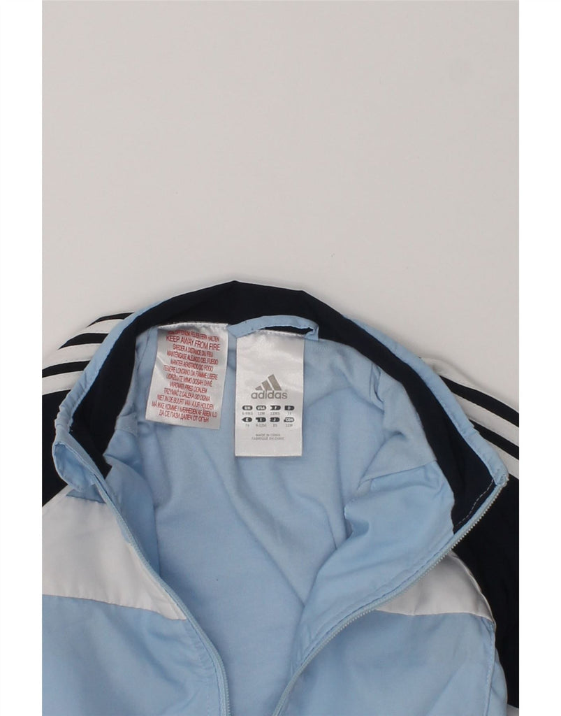 ADIDAS Baby Boys Tracksuit Top Jacket 6-9 Months Blue Colourblock | Vintage Adidas | Thrift | Second-Hand Adidas | Used Clothing | Messina Hembry 