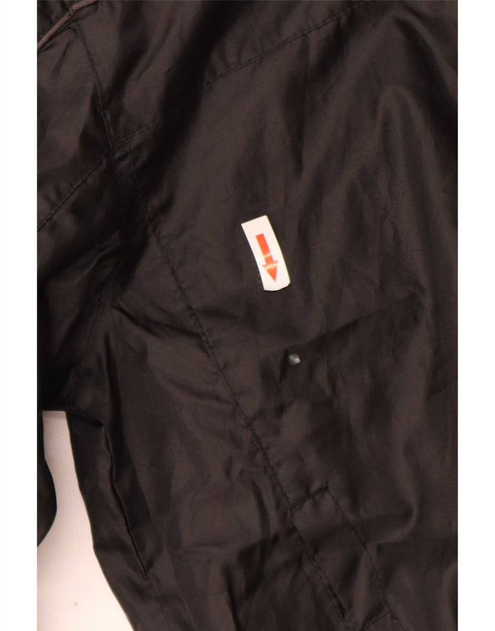 Umbro Boys Hooded Rain Jacket 11-12 Years Large Black Polyester