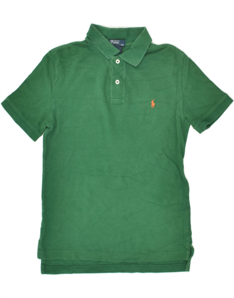 POLO RALPH LAUREN Boys Polo Shirt 10-11 Years Medium  Green Cotton | Vintage Polo Ralph Lauren | Thrift | Second-Hand Polo Ralph Lauren | Used Clothing | Messina Hembry 