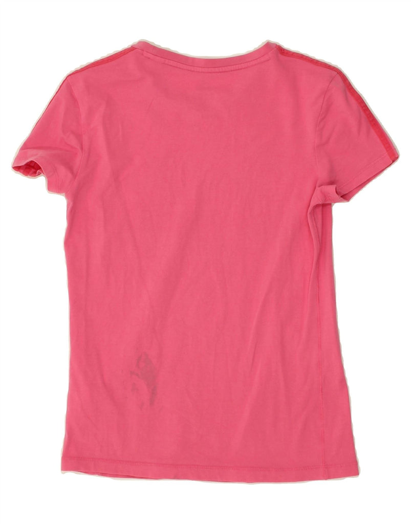 ADIDAS Womens T-Shirt Top UK 8/10 Small Pink Cotton Vintage Adidas and Second-Hand Adidas from Messina Hembry 