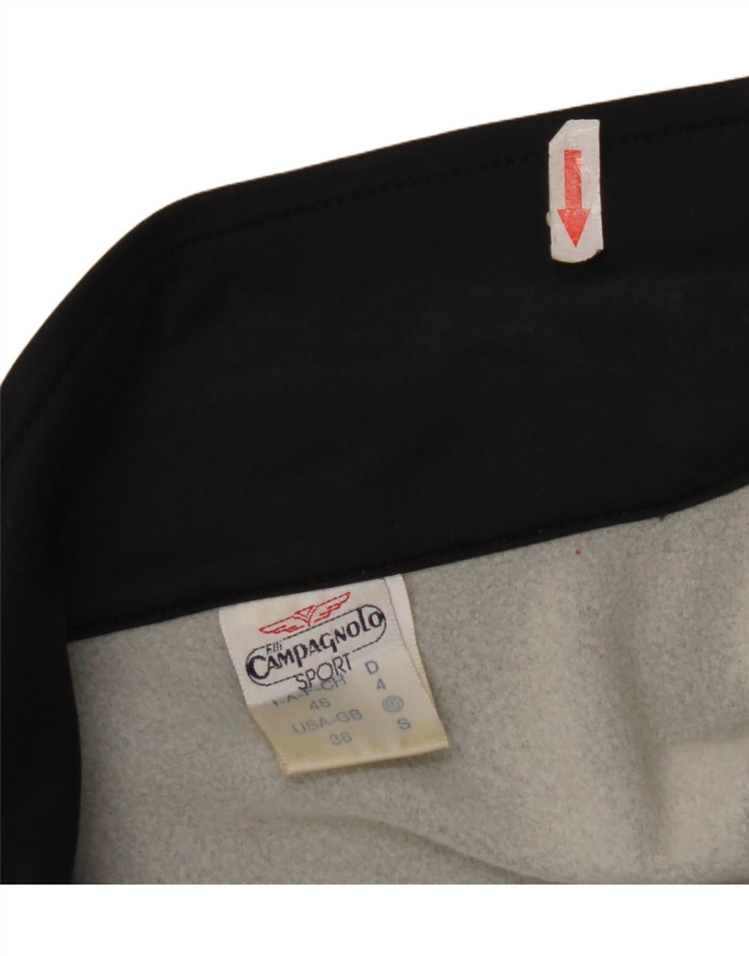 F.LLI Campagnolo Mens Tracksuit Top Jacket UK 36 Small Black Colourblock