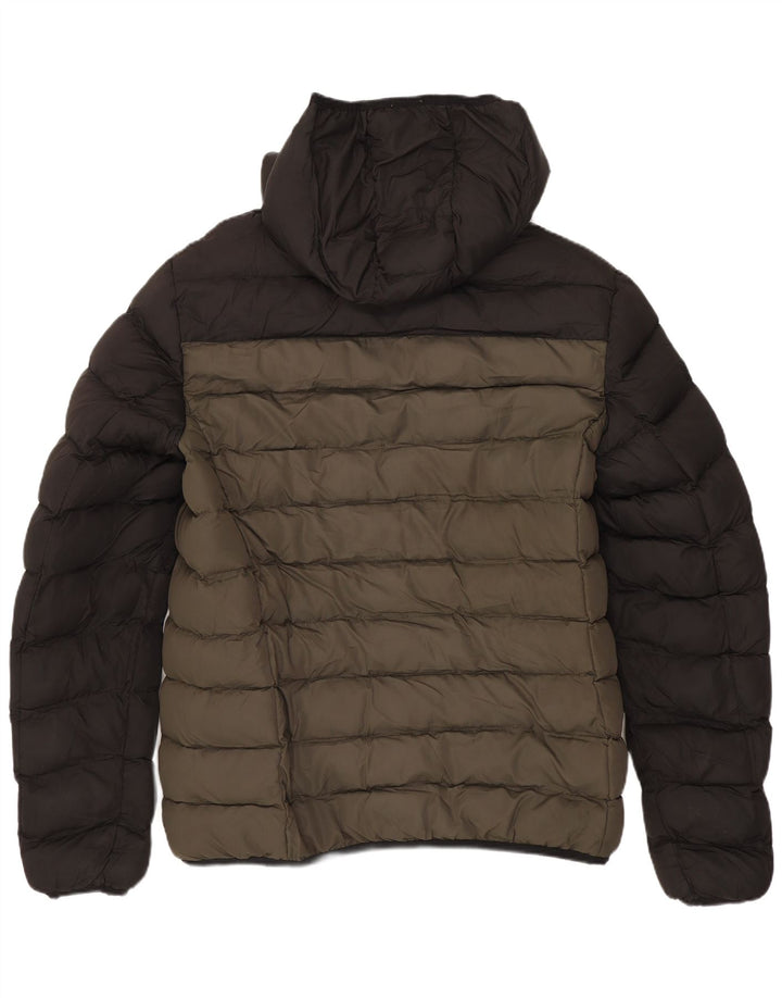 French Connection Womens Padded Jacket UK 14 Medium Khaki Polyester