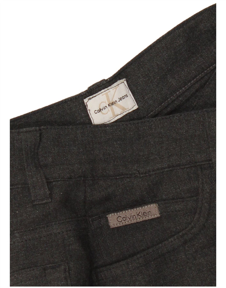Calvin Klein Womens Bootcut Casual Trousers W28 L31 Grey