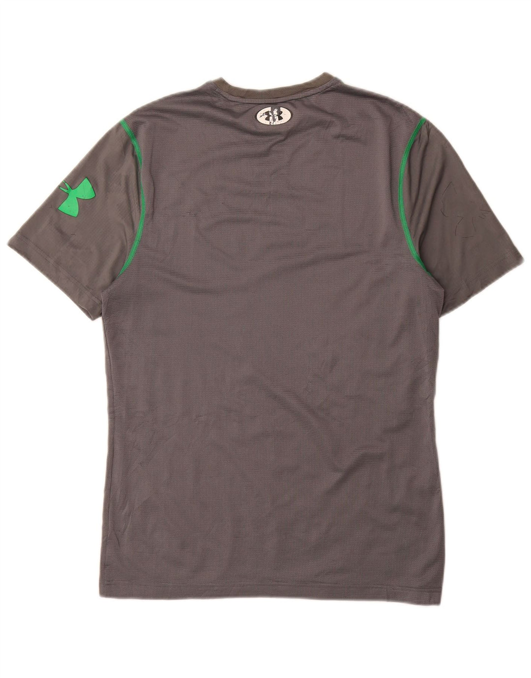 Under Armour Mens Heat Gear T-Shirt Top Medium Grey Geometric Polyester