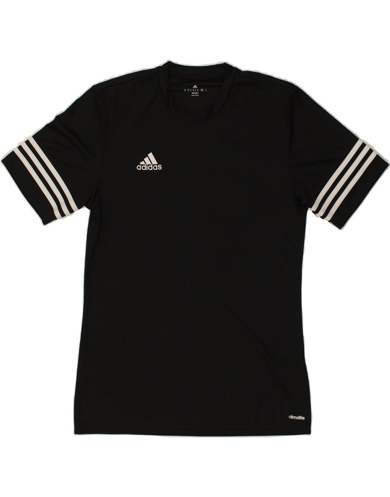 ADIDAS Mens Climalite T-Shirt Top Medium Black Polyester | Vintage Adidas | Thrift | Second-Hand Adidas | Used Clothing | Messina Hembry 