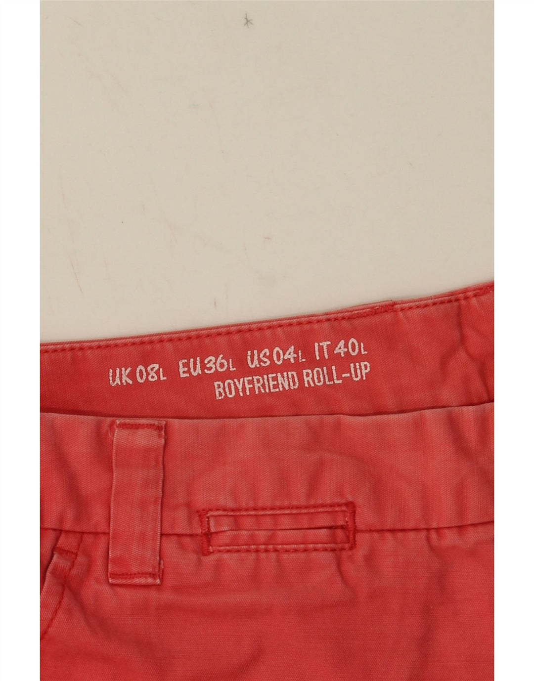 GAP Womens Khakis Chino Shorts UK 8 Small W32  Red