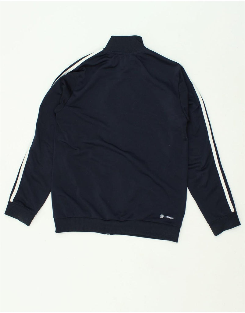 ADIDAS Boys Tracksuit Top Jacket 11-12 Years Navy Blue Colourblock | Vintage Adidas | Thrift | Second-Hand Adidas | Used Clothing | Messina Hembry 