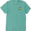 NIKE Mens Graphic T-Shirt Top Small Turquoise Cotton Vintage Nike and Second-Hand Nike from Messina Hembry 