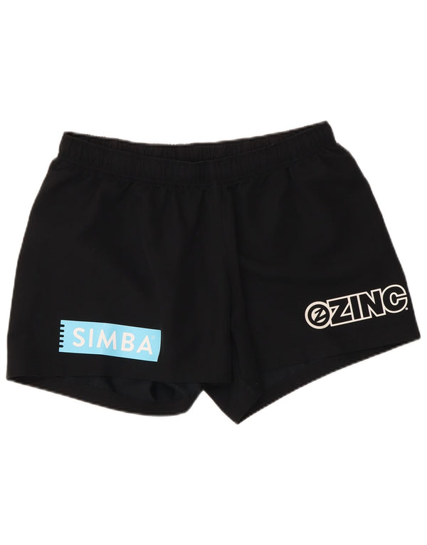 Nike Womens Graphic Sport Shorts UK 16 Large  Black Polyester