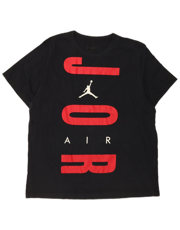 Jordan Mens Graphic T-Shirt Top XL Black Cotton