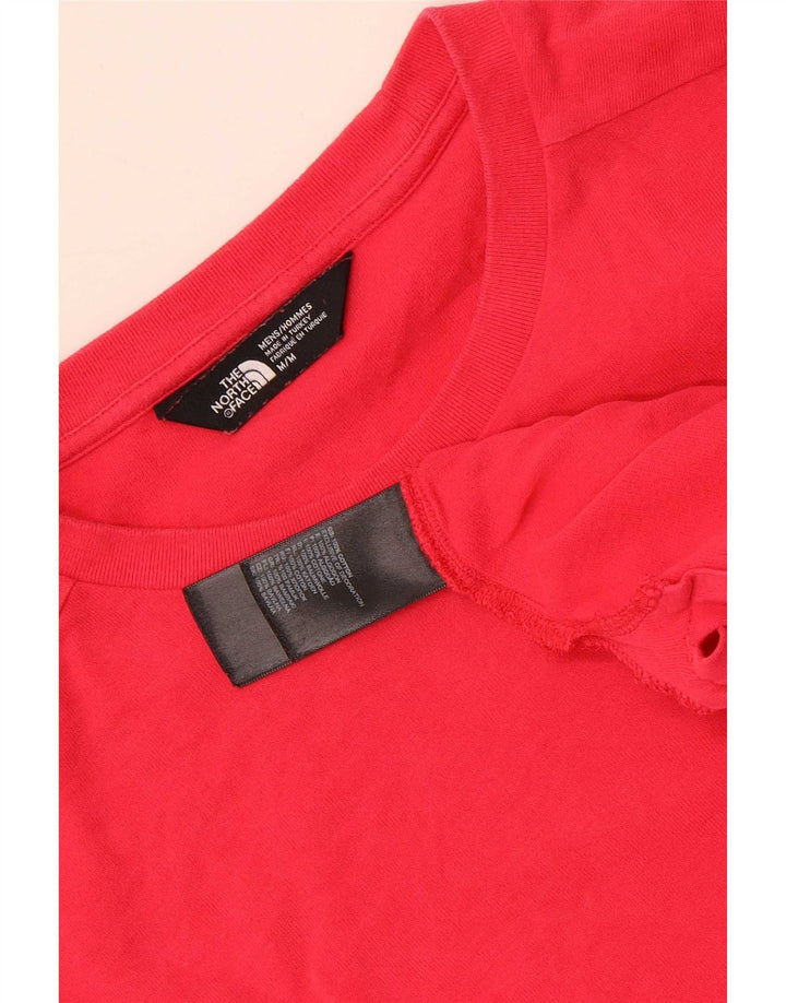 The North Face Mens T-Shirt Top Medium Pink Cotton