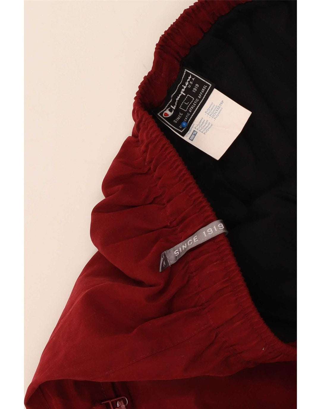 Champion Mens Tracksuit Trousers Large Red Polyester