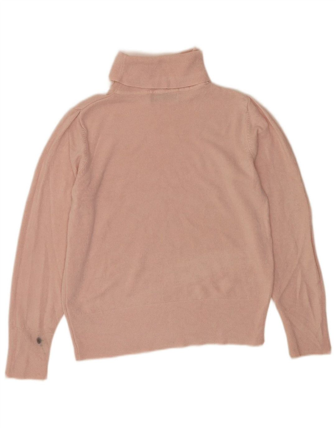 Marks & Spencer Womens Roll Neck Jumper Sweater UK 12 Medium Pink Acrylic