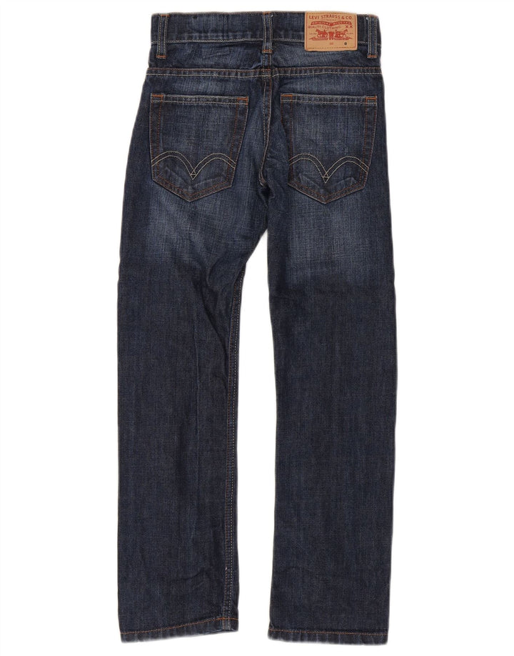 Levi's Boys Straight Jeans 7-8 Years W24 L25 Navy Blue Cotton