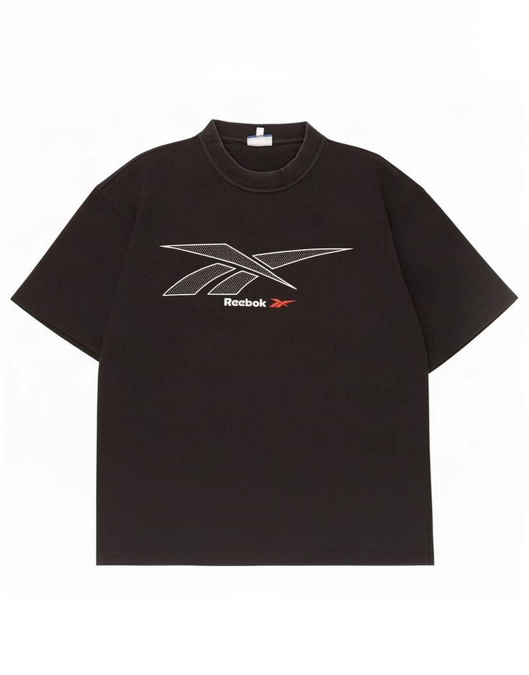 Reebok Mens Graphic T-Shirt Top Medium Black Cotton