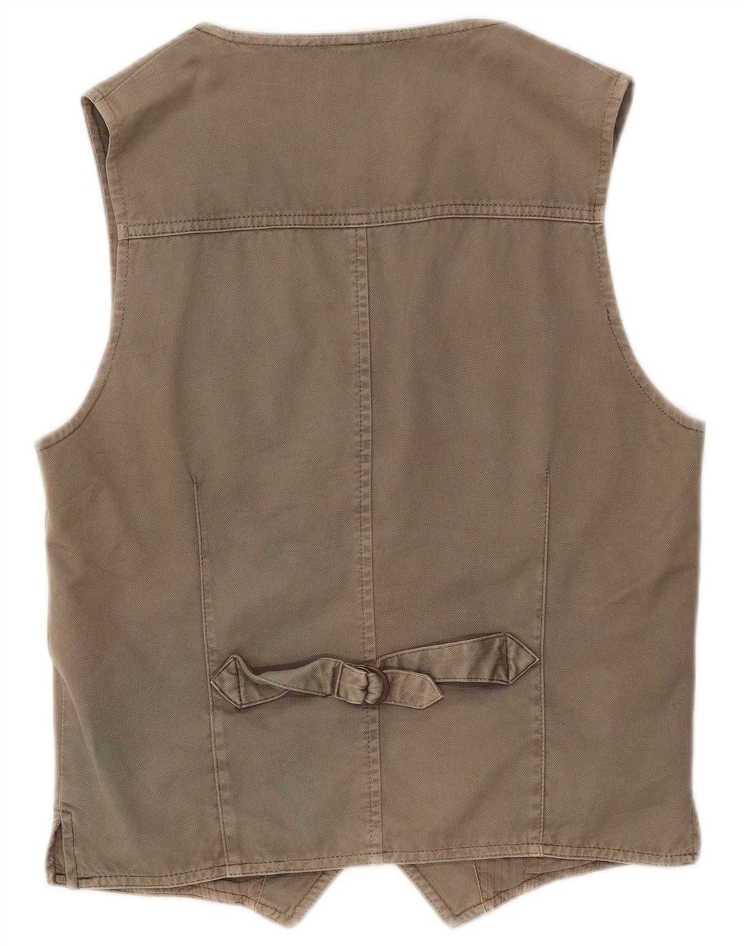 ZARA Mens Waistcoat Large Grey Cotton