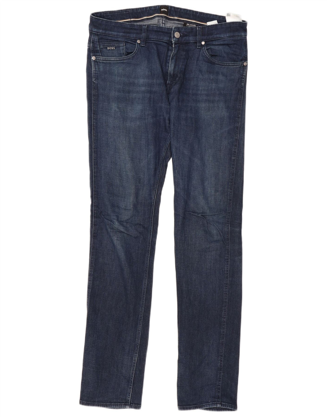 HUGO BOSS Mens Delaware Slim Jeans W34 L32 Blue Cotton