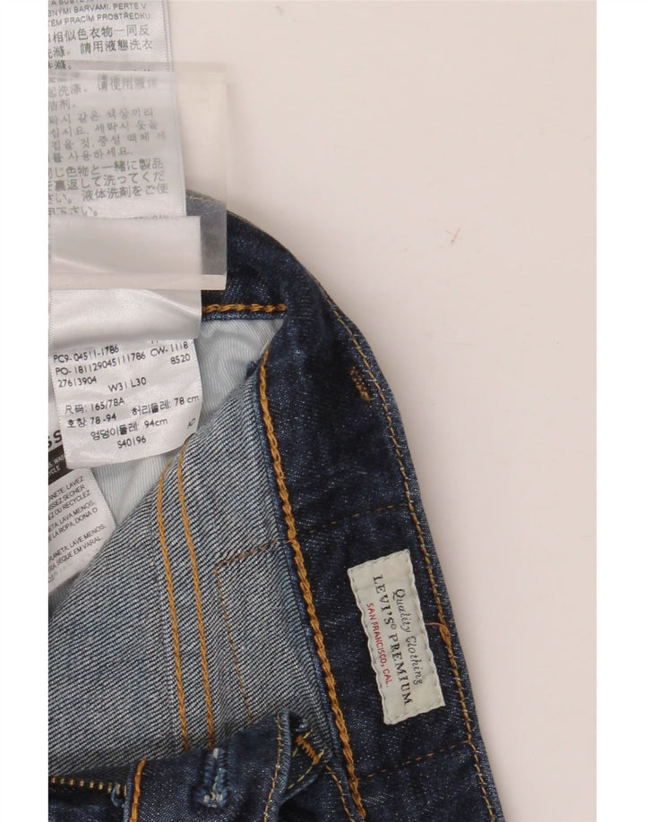 Levi's Mens 511 Slim Jeans W31 L30 Navy Blue Cotton