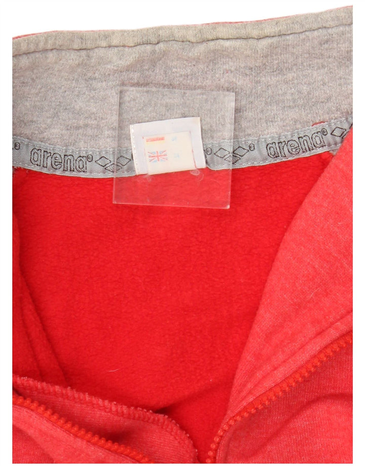 Arena Womens Oversized Graphic Pullover Tracksuit Top IT 34 2XS Red
