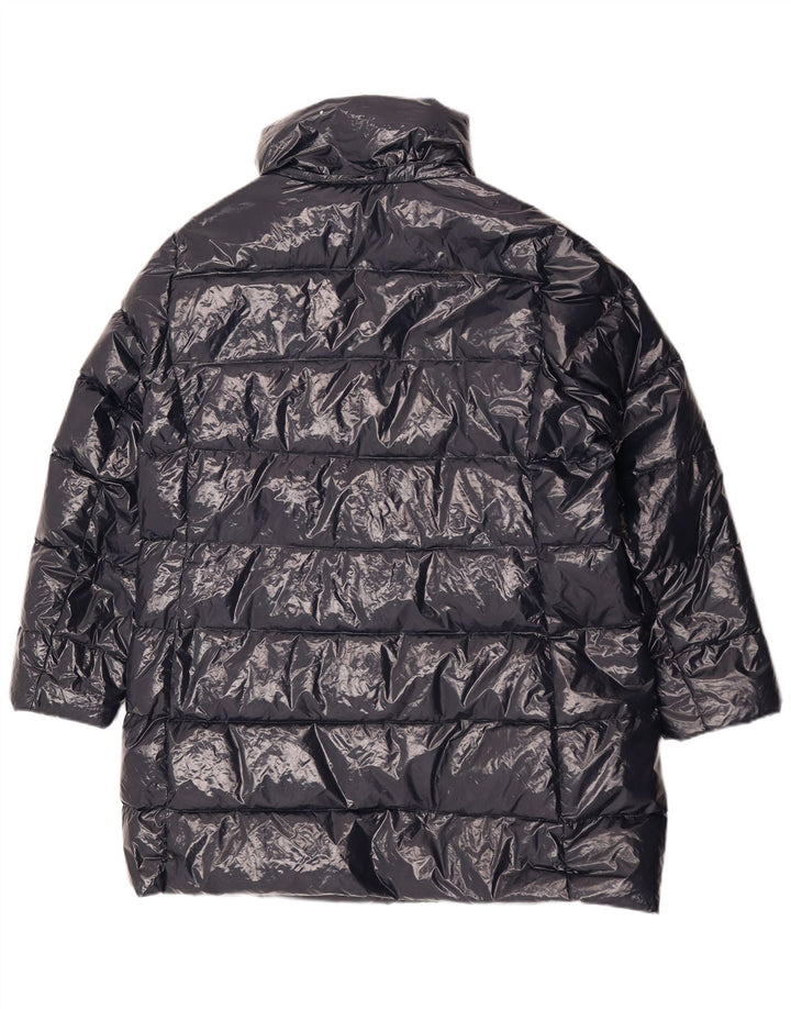 Dkny Womens Padded Coat UK 18 XL Navy Blue Nylon
