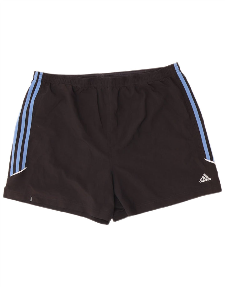 Adidas Mens Sport Shorts Large Black Colourblock Polyester