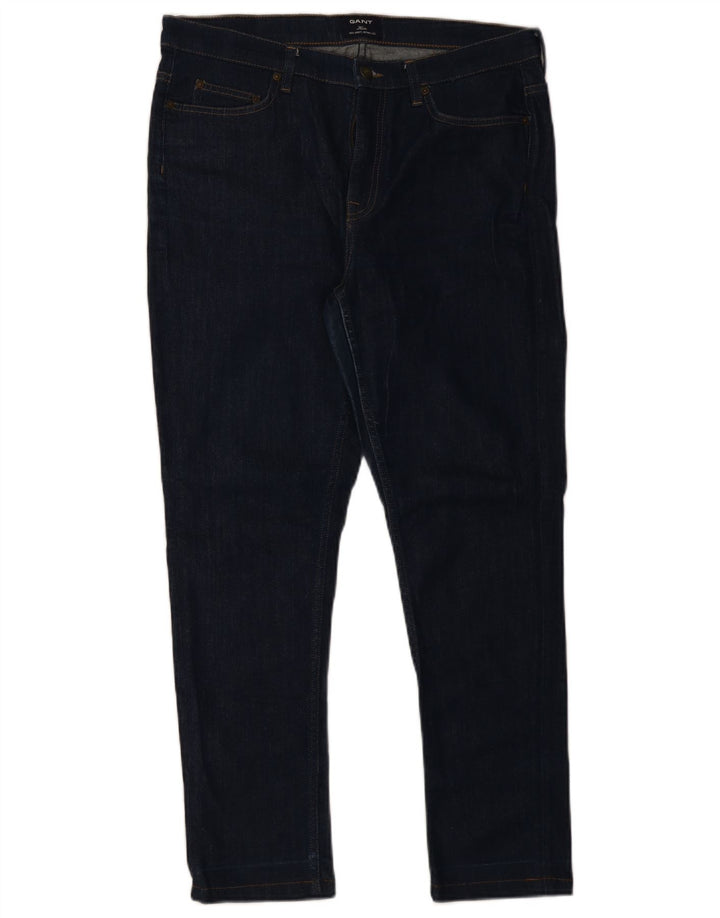 Gant Womens Slim Jeans W32 L28 Navy Blue