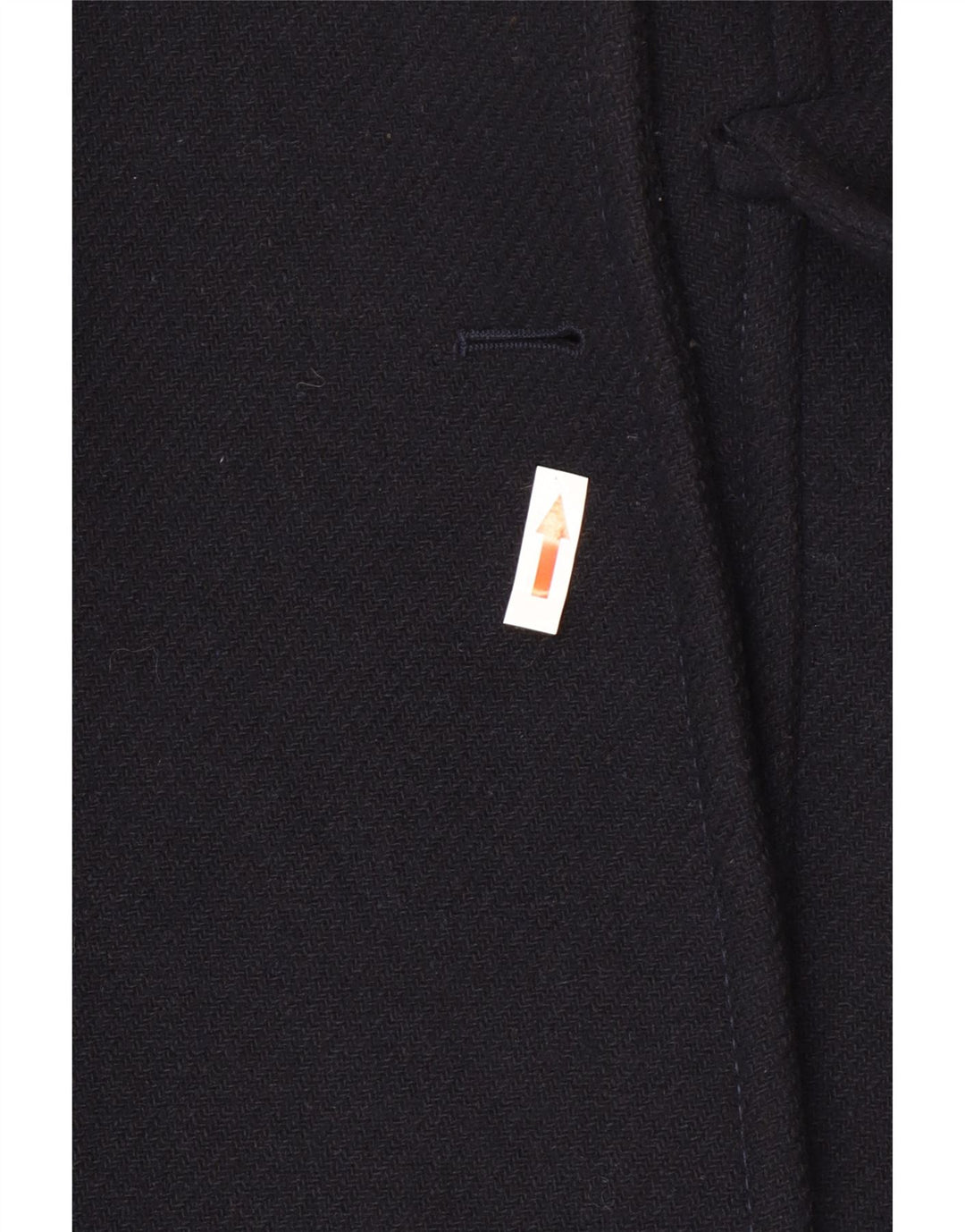 Zara Womens Double Breasted Coat UK 16 Large Navy Blue Wool