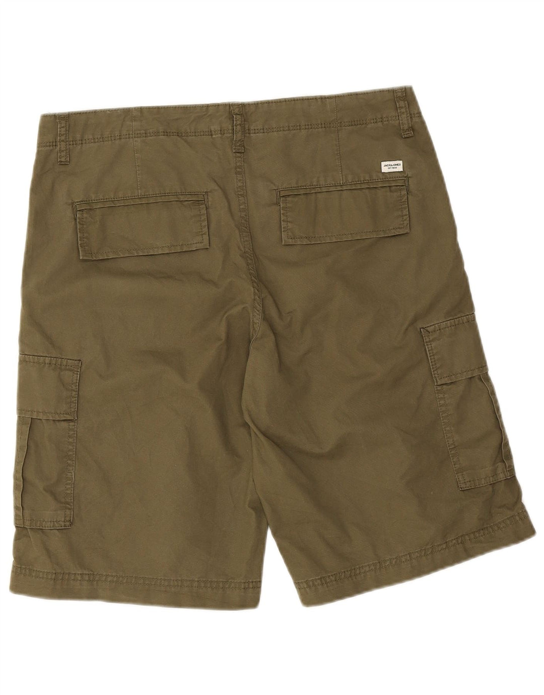 Jack & Jones Mens Cargo Shorts Medium W34 Khaki Cotton