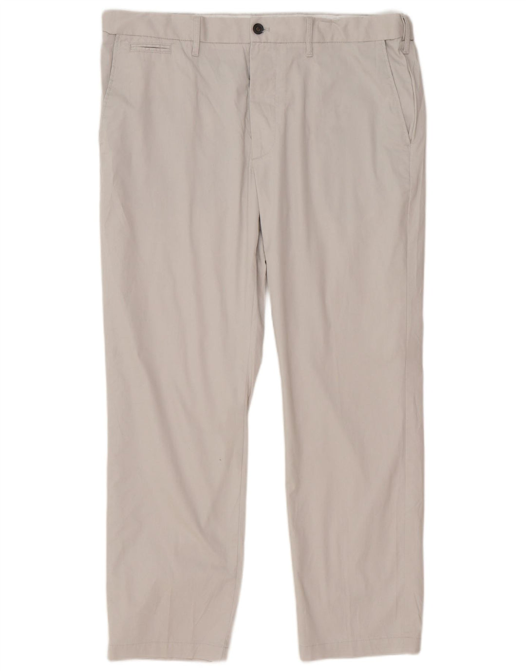 Marks & Spencer Mens Regular Fit Chino Trousers W38 L29 Grey Cotton