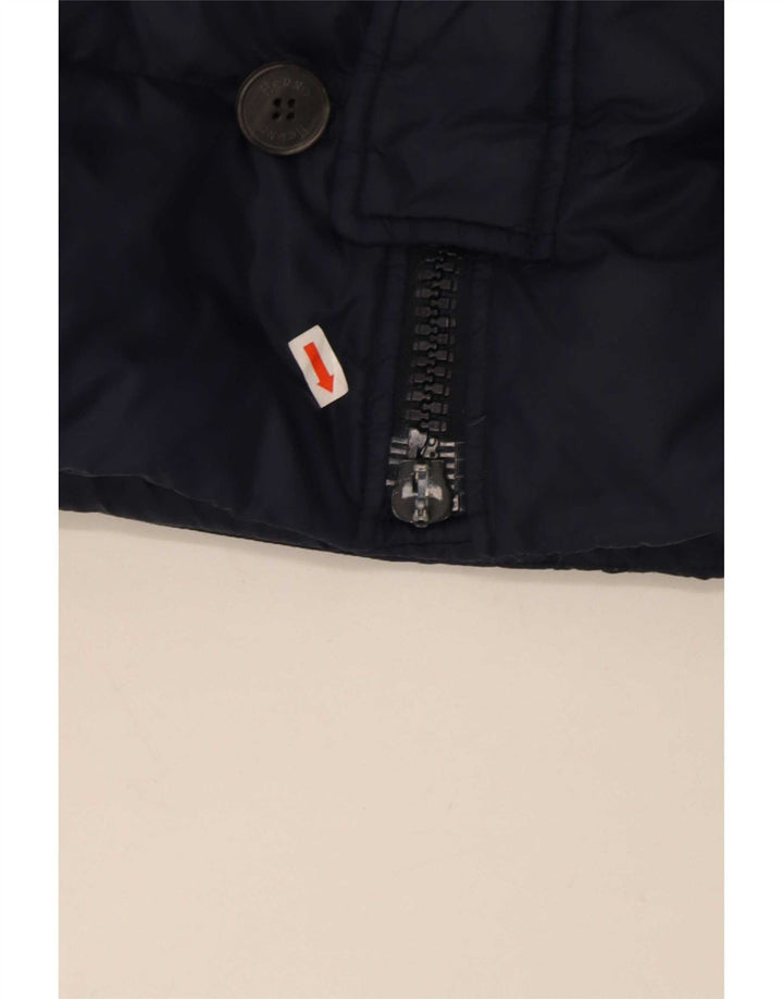Herno Mens Hooded Padded Jacket UK 38 Medium Navy Blue