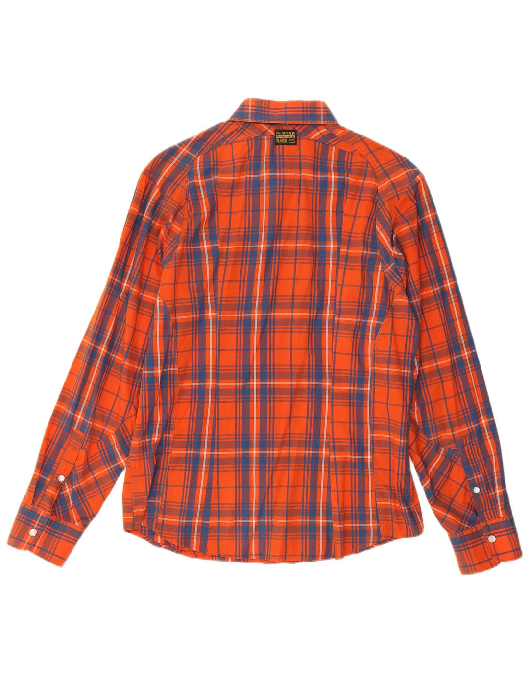 G-Star Mens Shirt Large Orange Cotton