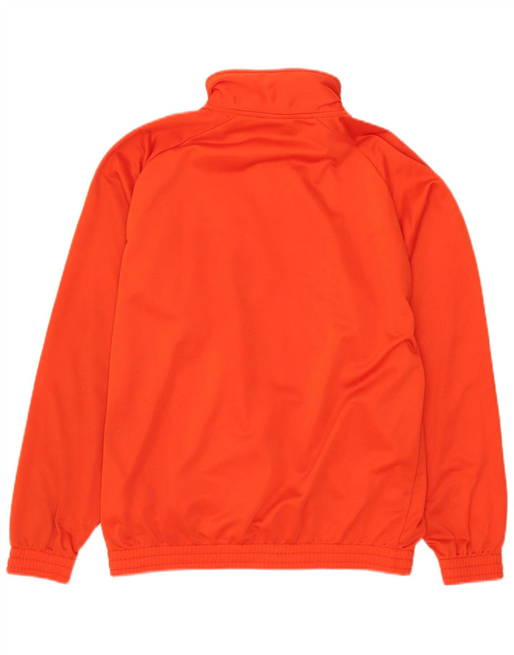 Vintage Mens Tracksuit Top Jacket IT 48 Medium Orange Colourblock Polyester