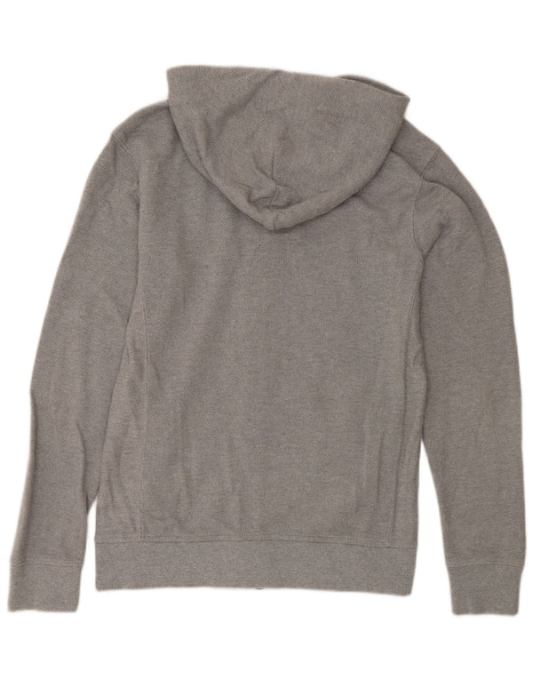 Zara Mens Zip Hoodie Sweater Medium Grey Cotton
