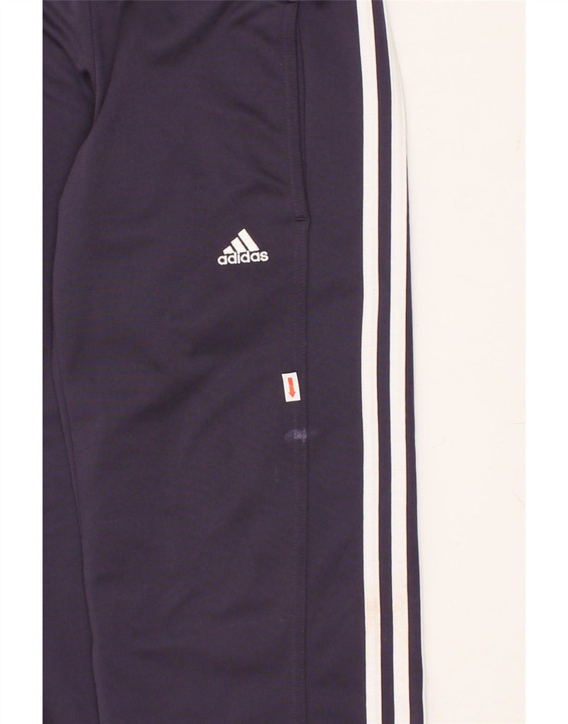 ADIDAS Womens Tracksuit Trousers UK 10 Small Navy Blue Polyester Vintage Adidas and Second-Hand Adidas from Messina Hembry 