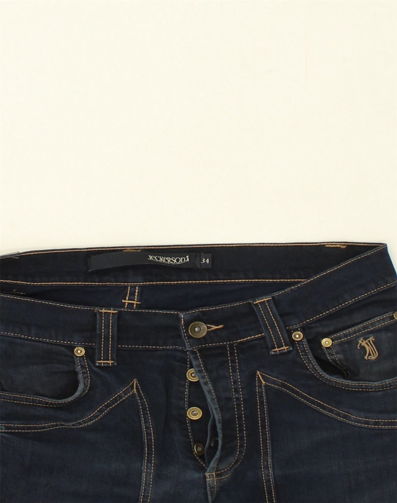 JECKERSON Mens Straight Jeans  W34 L31 Navy Blue Cotton | Vintage Jeckerson | Thrift | Second-Hand Jeckerson | Used Clothing | Messina Hembry 