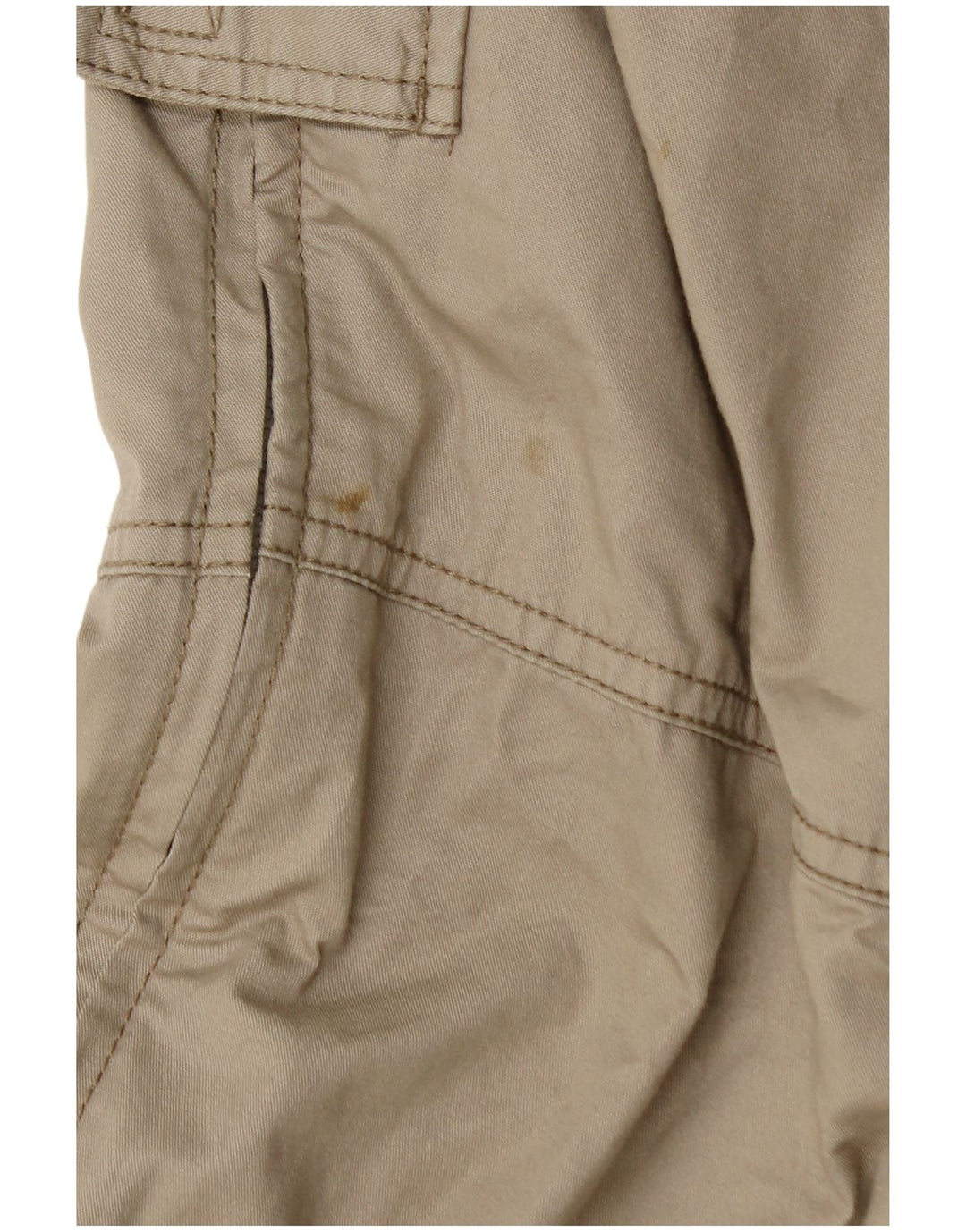 Eddie Bauer Mens Straight Cargo Trousers W33 L32 Beige Cotton