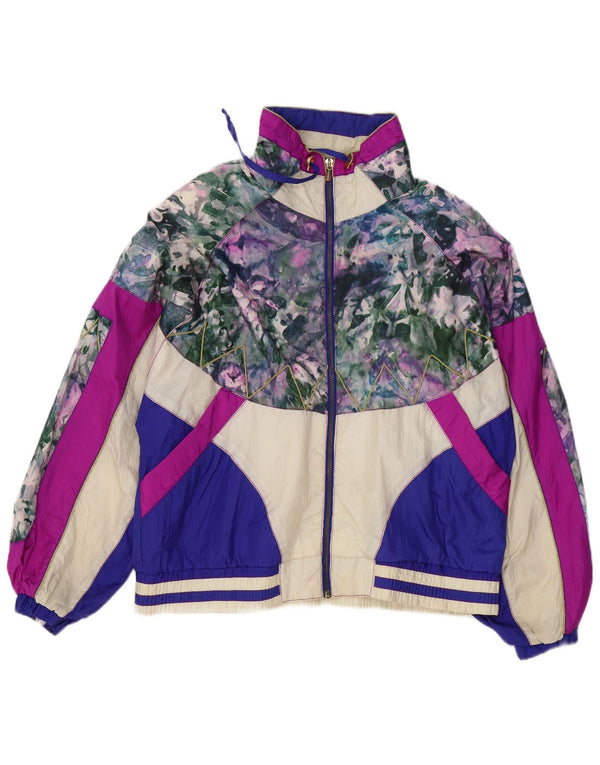EAST WEST Womens Abstract Pattern Ski Jacket UK 14 Medium Multicoloured
