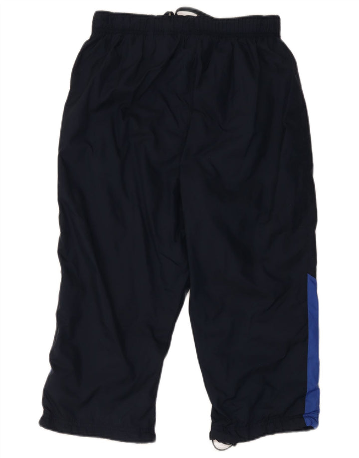 Nike Mens Capri Tracksuit Trousers Large Navy Blue Colourblock Nylon