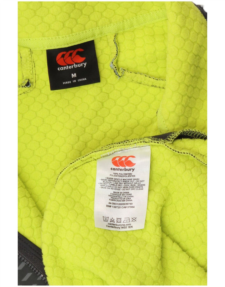 Canterbury Mens IRFU Zip Neck Pullover Tracksuit Top Medium Black Polyester