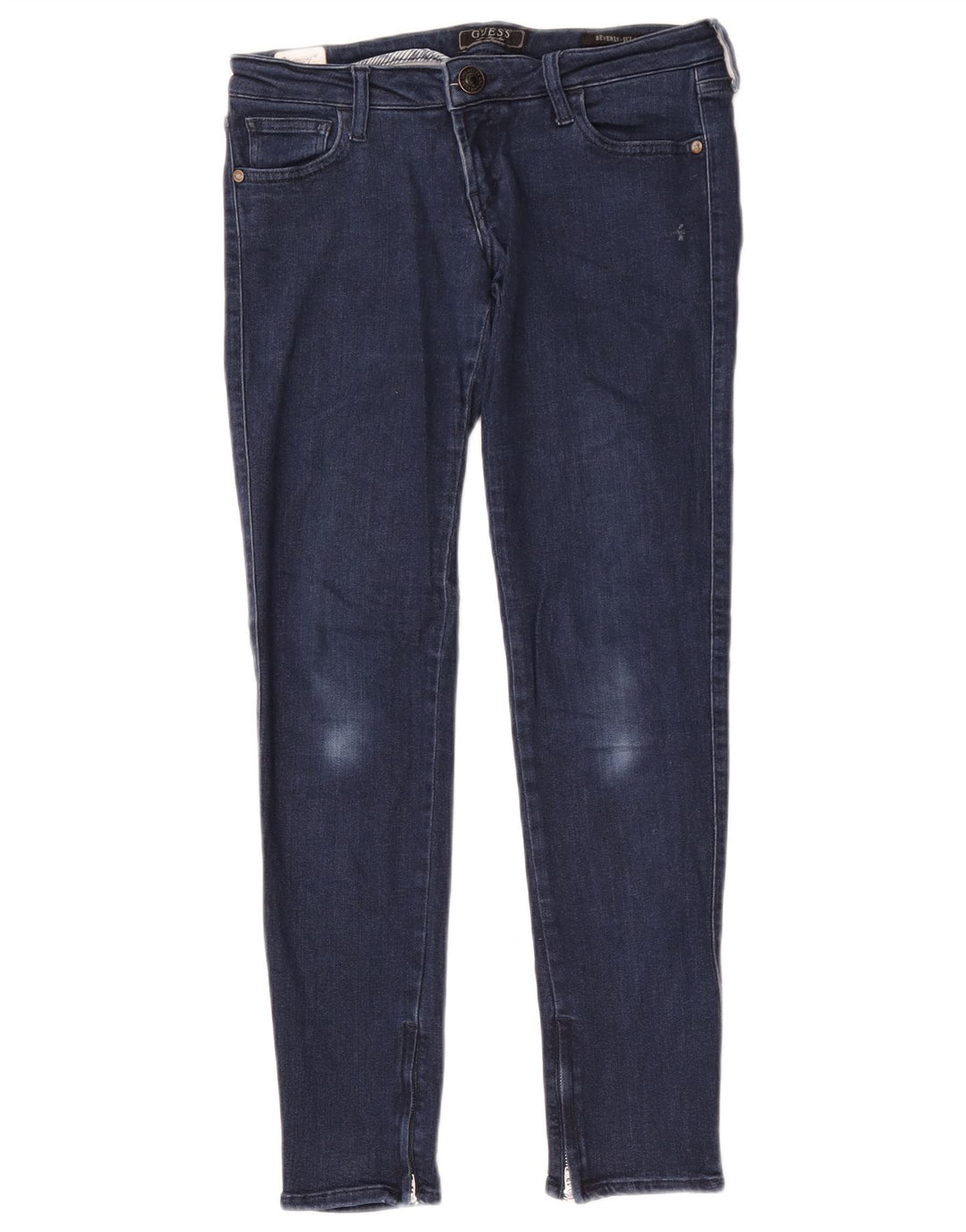 Guess Womens Beverly Skinny Jeans W28 L29 Navy Blue