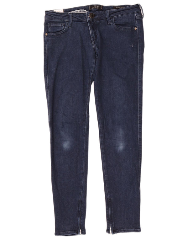 Guess Womens Beverly Skinny Jeans W28 L29 Navy Blue