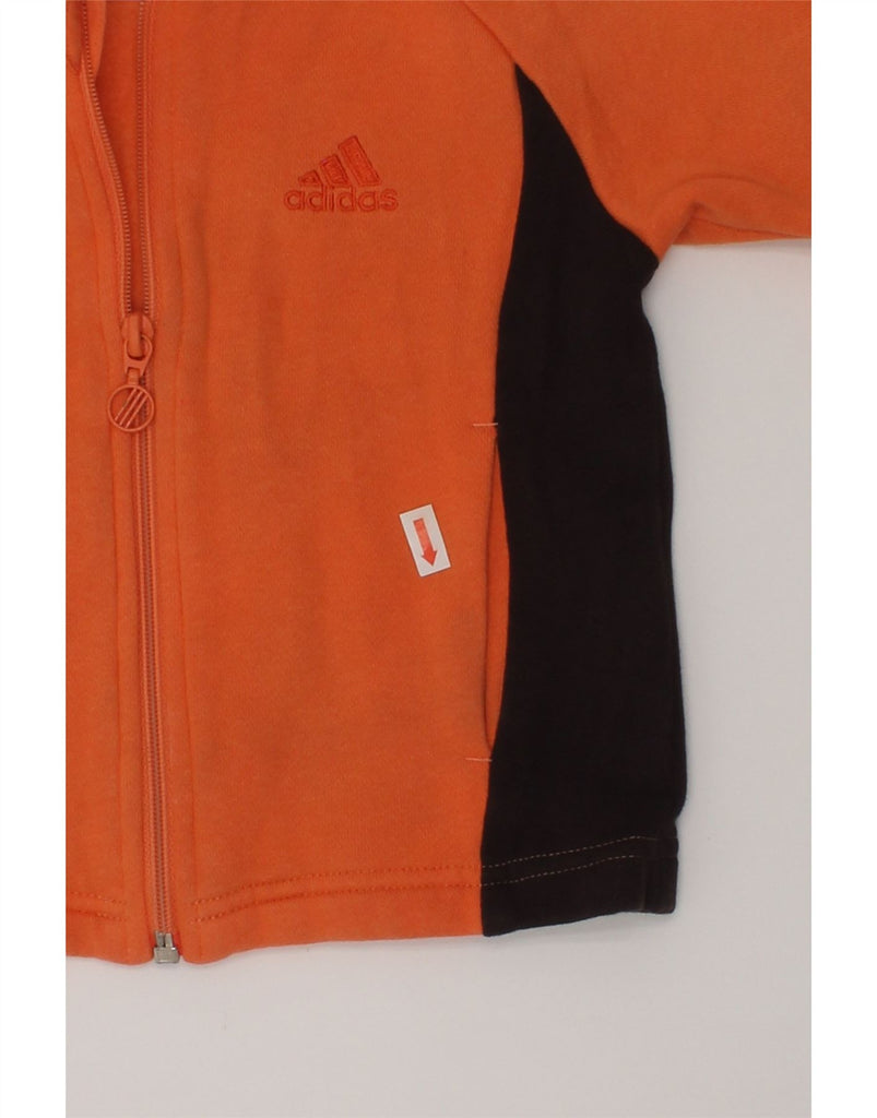 ADIDAS Baby Boys Tracksuit Top Jacket 9-12 Months Orange Colourblock | Vintage Adidas | Thrift | Second-Hand Adidas | Used Clothing | Messina Hembry 