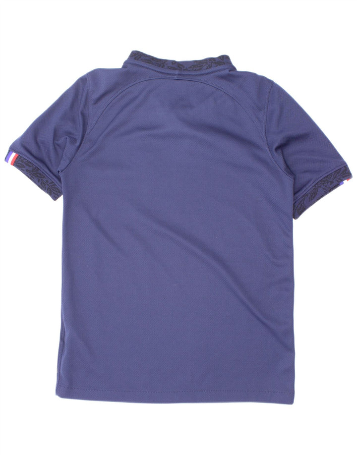 Nike Boys T-Shirt Top 8-9 Years Small Navy Blue