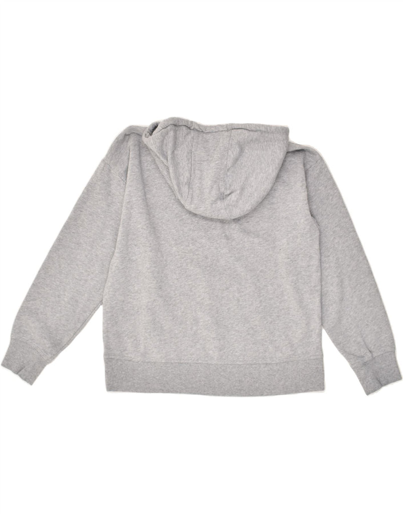 DKNY Mens Hoodie Jumper UK 14 Medium Grey Flecked Cotton | Vintage Dkny | Thrift | Second-Hand Dkny | Used Clothing | Messina Hembry 